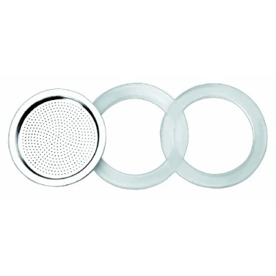 Imagen de IBILI Junta silicona + filtro cafetera essential 6 tazas, set de 2 juntas 1