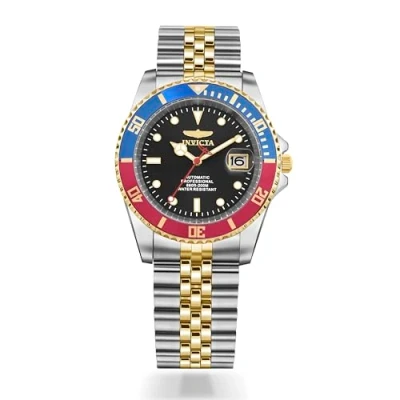 Imagen de Invicta Pro Diver Reloj automático para hombre de acero inoxidable, Dos Tonos / Rojo, 42 mm