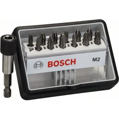 Imagen de Bosch 2 607 002 564 Set de 12+1 puntas atornillar Robust Line, M extraduras 25 mm, 12+1tlg. (pack 13)