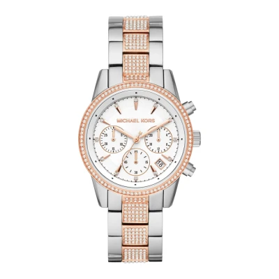 Imagen de Michael Kors RITZ Cronógrafo roségoldcoloured/silvercoloured, Mujer, Talla: One Size, Roségold coloured/silver coloured