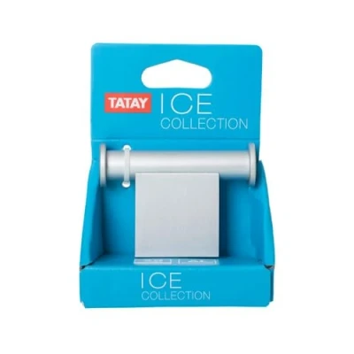 Imagen de Tatay Colgador Doble de la Colección Ice, Aluminio Mate, diseño Moderno y Elegante. Sistema fijación con Tornillos