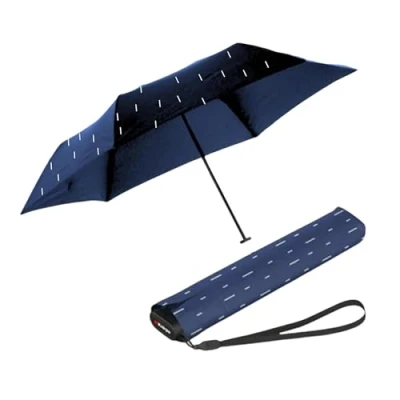 Imagen de Knirps Paraguas slim plegable ultraligero US.050 plano para bolso antiviento, a prueba de tormentas, testado en el tunel viento 100km por hora, puño comodo 5 años garantia
