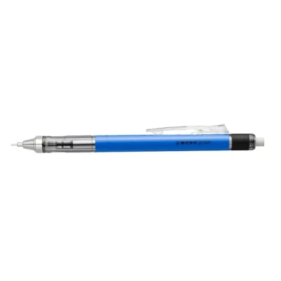 Imagen de Tombow Portaminas MONO Graph Neón multifunción con Mina de 0.7 mm Cuerpo Color Azul Lápices Goma Valido para Todo Tipo Técnicas dibujo.