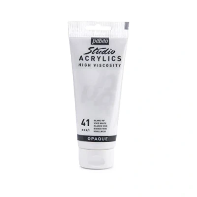 Imagen de Pébéo Acrílico Fine Studio Pintura acrílica Blanco Vivo 100 ml