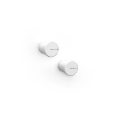 Imagen de Brabantia Mindset Ganchos Toalleros óptimoes para el Baño, Aseo o la Cocina Resistentes a Corrosión Materiales de Fijación Incluidos Juego 2 Infinite Gris 2,1 x 2,3 cm