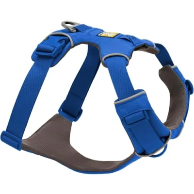 Imagen de RUFFWEAR arnés de Gama Frontal, para Perro Extra Grande, Reflectante en Y, Ajustable, cómodo, Acolchado, Caminar y Correr, 2 Accesorios Correa Anillo, Small, Blue Pool