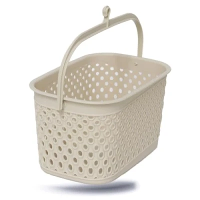 Imagen de Kerafactum Cesta para Pinzas la Ropa, Colgar, Pinzas, Bolsa en Forma de Cesta, Almacenamiento Color Beige