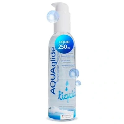 Imagen de JOYDIVISION AQUAglide liquid lubricante 250ml, a base de agua y extra líquido, compatible con preservativos látex