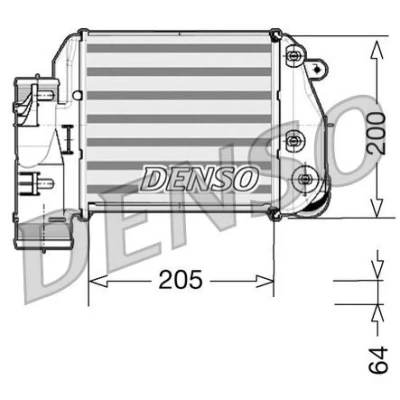 Imagen de DENSO DIT02025 Intercooler Aluminio 205x200x64 AUDI: A6 C6 Avant