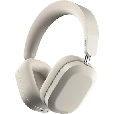 Imagen de Defunc Mondo by Auriculares inalámbricos Over Ear con Cable Opcional, 45 Horas de Tiempo reproducción Activa, Bluetooth, Doble micrófono ENC y Controladores, Greige