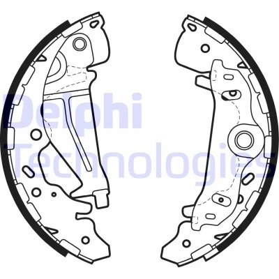 Imagen de DELPHI LS1987 Zapatas de Freno 295 54 KIA: CARNIVAL 2