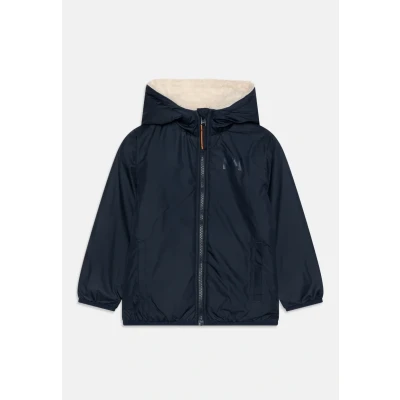 Imagen de Helly Hansen Champ Reversible Unisex Impermeable para niños, Talla: 116, Navy