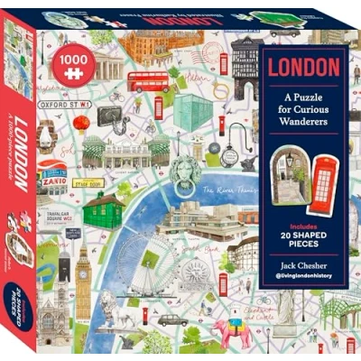 Imagen de London: A Puzzle for Curious Wanderers: 1000 piece with 20 Shaped Pieces, from Sunday Times bestselling Author Jack Chesher @livinglondonhistory