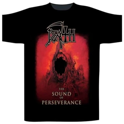 Imagen de XINGYUE STAR Death Camiseta para hombre, diseño de The Sound of Perseverance, color Negro, L