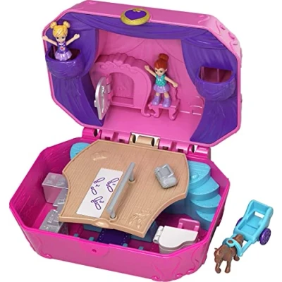 Imagen de Polly Pocket Cofre Caja de Música, muñeca con accesorios (Mattel CGJ88)