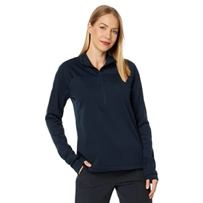 Imagen de Fjallraven 87141 555 Abisko Lite Fleece Half Zip W Sweatshirt Mujer Dark Navy Tamaño L