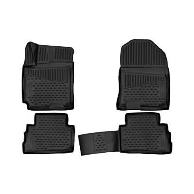 Imagen de Element EXP.ELEMENT3D02209210 Alfombrillas de Goma Antideslizantes Premium 3D Personalizadas para Hyundai Kona, 2017 &gt;, SUV, 4 Unidades, Color Negro