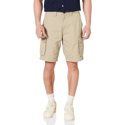 Imagen de Amazon Essentials Pantalón corto cargo de corte clásico (disponible en tallas grandes y largos especiales) Hombre, Bronceado Caqui, 30W