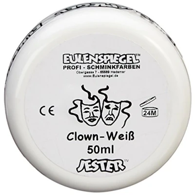 Imagen de Eulenspiegel 500507 Clown blanco, 50 ml, maquillaje en crema grasa