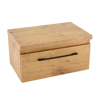 Imagen de paplinskimoebel Mueble de baño con lavabo y pequeño, 60 x 39 32 cm, armario madera