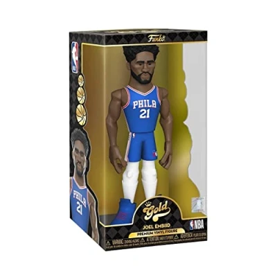 Imagen de Funko Vinyl Gold 12&quot;: NBA Joel Embiid 1/6 de Probabilidades Obtener la RARA Variante Chase Figura Acción Vinilo Coleccionable Idea Regalo Cumpleaños Mercancia Oficial