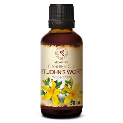 Imagen de Aceite de Hierba San Juan 50ml Hypericum Perforatum 100% Puro y Natural Macerado St. John&#039;s Wort Oil Cuidado la Cara Cuerpo Cabello Corporal Inglaterra