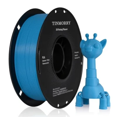 Imagen de PLA Filamento 1,75 mm, TINMORRY Materiales de Impresión 3D 1 kg Spool, Azul
