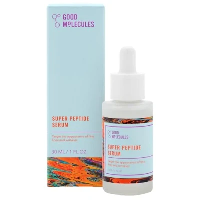 Imagen de Good Molecules Super Peptide Serum Suero facial antienvejecimiento con péptidos y tripéptidos de cobre para rellenar reafirmar Cuidado la piel a base agua cara