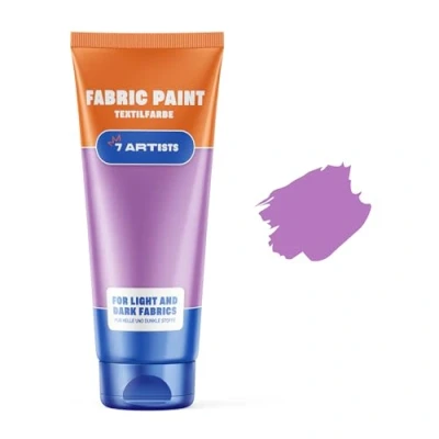 Imagen de 7 Artists Pintura Textil Para Tela Lila 60 ml Pinturas Telas Permanentes Ropa Permanente y Lavable De