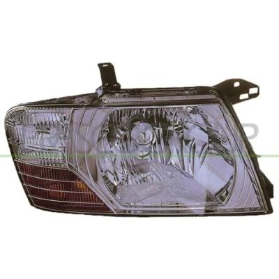 Imagen de PRASCO MB1604803 Faros derecha H4 amarillo para circulación por la