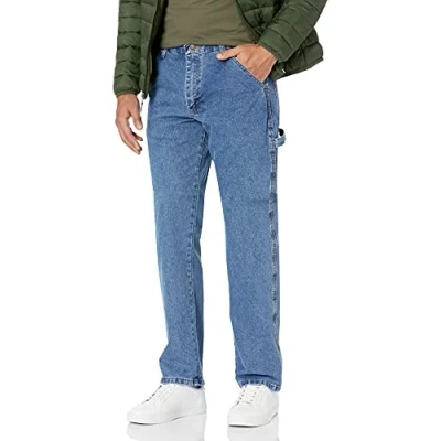 Imagen de Wrangler Men&#039;s Authentics Classic Carpenter Jean, Antique Stone, 34W x 30L
