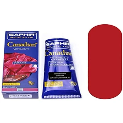 Imagen de SAPHIR Crema Canadian en Tubo 75 ml Reconstituyente para Cueros Lisos (Rojo 11)