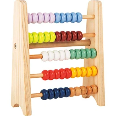 Imagen de Small Foot Pequeña Regla de cálculo para Llevar Educate, Hecha Madera FSC 100% certificada, con Cinco Filas Juguetes, Multicolor (11168)
