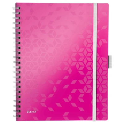 Imagen de Leitz Wow Cuaderno de tapa rígida, A4, Rosa (Rosa Metalizado)