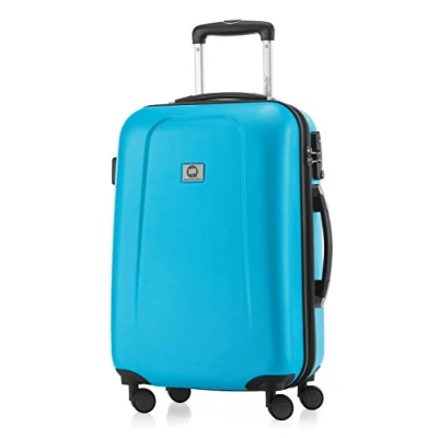 Imagen de HAUPTSTADTKOFFER Wedding Equipaje de mano, Maleta rígida, Trolley expandible, 4 ruedas dobles, TSA, 55 cm, 43 litros, Azul cian