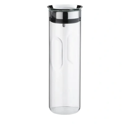 Imagen de WMF Motion Jarra de Agua 1,25 L, Altura 29 cm Cristal Tapa Silicona con Sistema Cierre CloseUp Apta para Lavavajillas, Plata