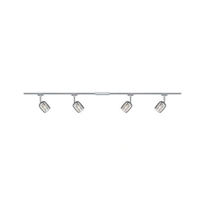 Imagen de Paulmann 96899 Juego URail Sistema de raíles Blossom máx. 4x10 W, raíl iluminación, Mate, Cromo, Vidrio Ahumado, lámpara, Metal, plástico, riel Techo G9
