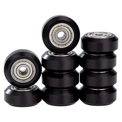 Imagen de Polea Plástico POM Para Impresora 3D con Rodamiento 625zz Agujero de 5 mm Compatible Ender 3 Series CR 10 10S Negro piezas