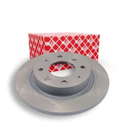 Imagen de FEBI BILSTEIN 108510 Disco de freno Eje trasero 261 10 4 114,3 macizo revestido KIA: CARENS 2, 1, Clarus Berlina
