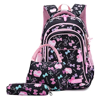 Imagen de Neusky mochila escolar, deportiva, de ocio, para niñas y niños, jóvenes con gran capacidad, Conjunto mariposa, large, Clásico
