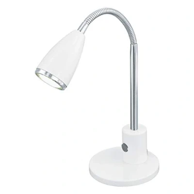 Imagen de Eglo FOX GU10 Color blanco lámpara de mesa , lámparas blanco, Dormitorio, Salón, Oficina, IP20, II, GU10, 3000 K