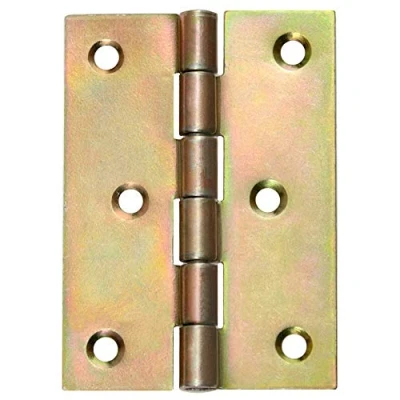 Imagen de Bisagras para puerta (8 unidades, semianchas, 80 x 60 mm), color amarillo