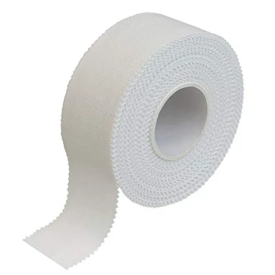 Imagen de BB Sport Cinta Dedo Adhesiva Deportiva 2.5cm x 10m Tape 1/3 / 6/12 24 Rollos Borde Serrado 100% Algodón, Cantidad:1 Rollo