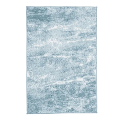Imagen de Kleine Wolke Nevoa Alfombrilla de baño (60 x 90 cm), Color Azul Claro