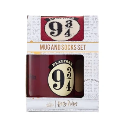 Imagen de Pyramid International Harry Potter (Plataforma 9 3/4) Juego de regalo taza y calcetín, 312 ml, calcetines talla única