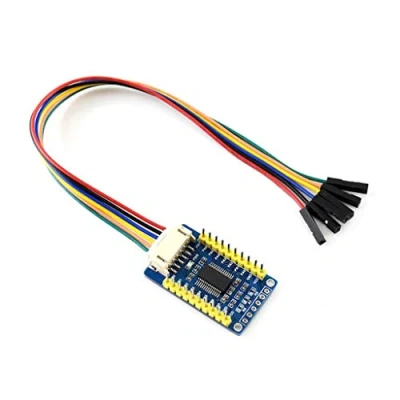 Imagen de Waveshare MCP23017 IO Expansion Board I2C Interface Expands 16 I/O Pins Allows 8 pcs Stacked and Used at The Same Time Allow Multi Modules to be
