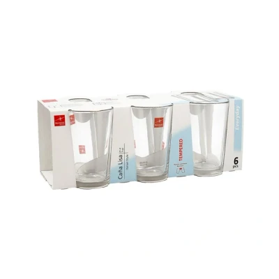 Imagen de Bormioli Set 6 Vasos 210cc caña Lisa