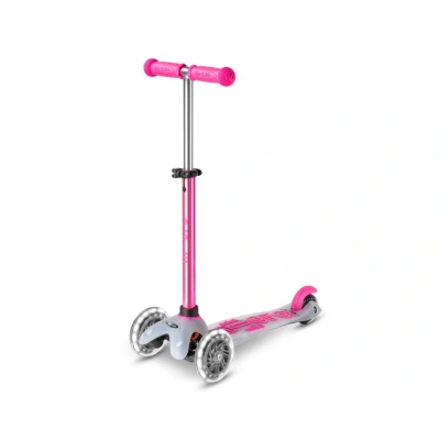Imagen de Patinete Mini Micro Deluxe Flux Neochrome Rosa Luces LED
