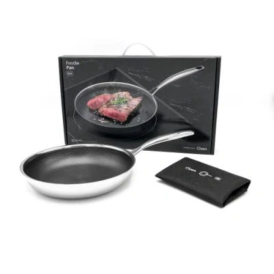 Imagen de CLOEN I Foodie Pan Sartén Antiadherente y AntirayadurasSuperficie Anti adherente libre de PFOA Apta para LavavajillasISistema Full Induction IResistencia Extrema al Rayado (24 cm / 1.7 L)