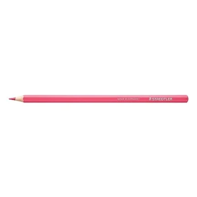 Imagen de STAEDTLER lápices de colores diseño Journey, color rosa, alta pigmentación, mina suave, madera procedente bosques certificados PEFC, forma hexagonal clásica, 6 en caja